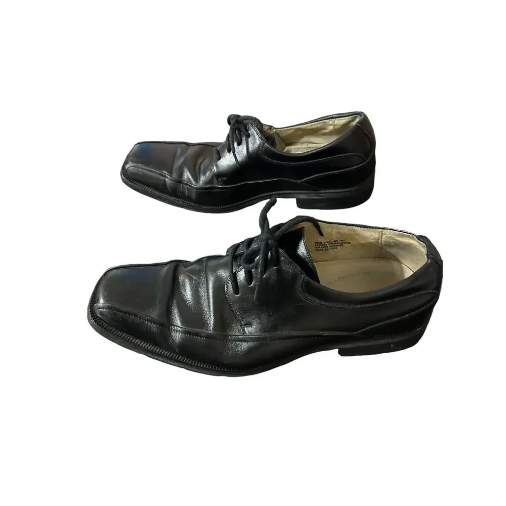 Florsheim Shoes Mens 9 D Casual Lace Up Oxfords 13037-001 Black Leather